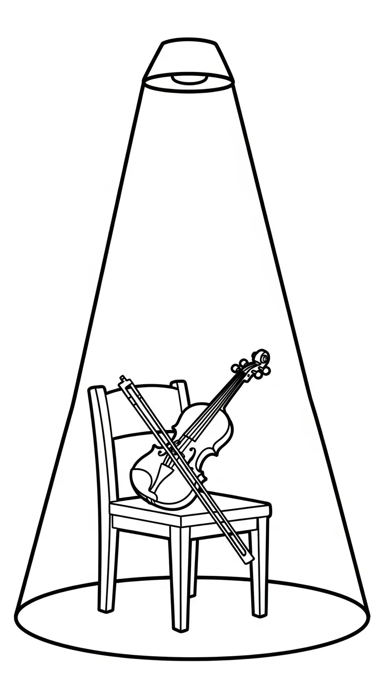 coloriage Violon pour enfant de à imprimer 1