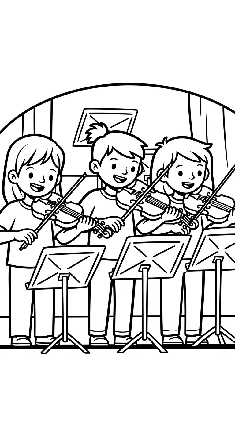 coloriage Violon pour enfant gratuit