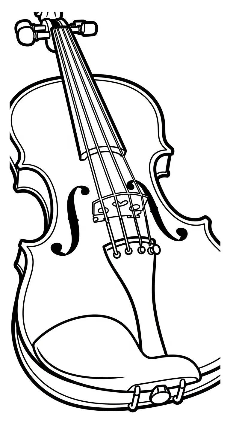 a imprimer coloriage Violon gratuit 1