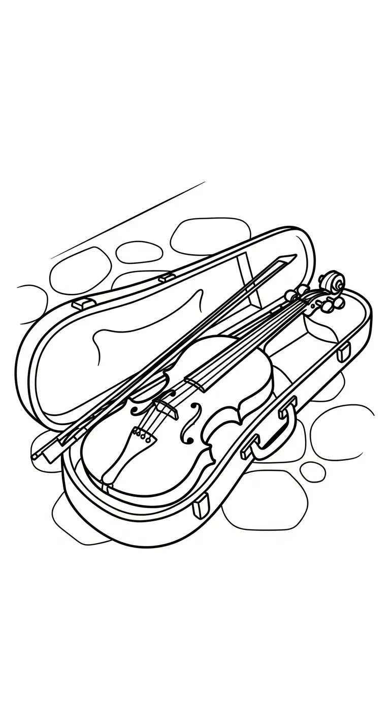 imprimer coloriage Violon gratuit