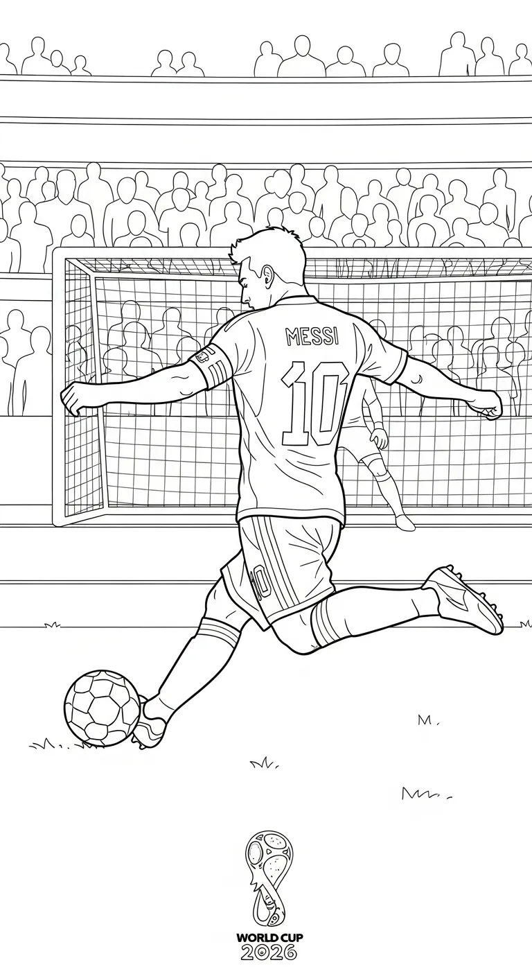 coloriage World Cup 2026 gratuit pour enfants 2