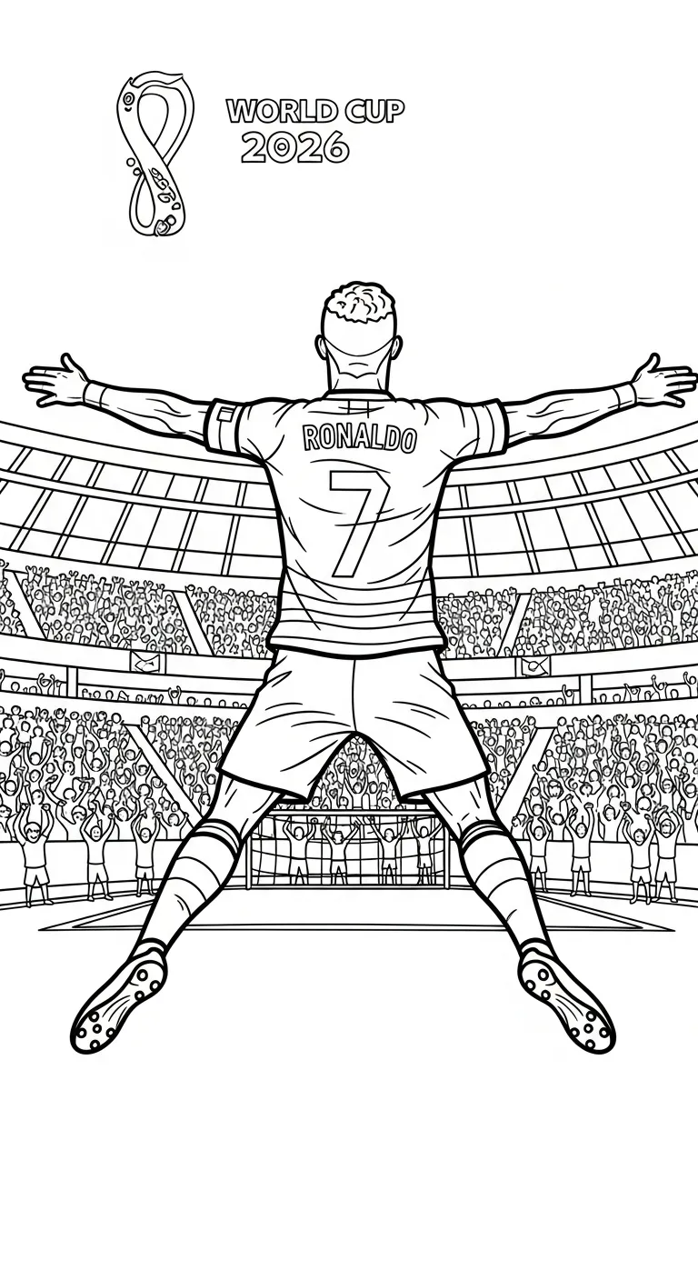 coloriage World Cup 2026 et découpage à imprimer