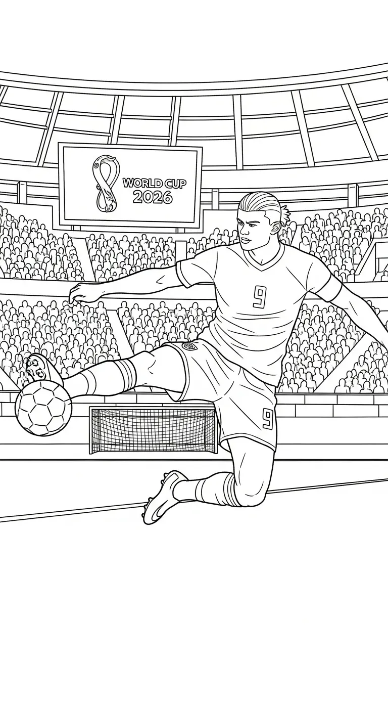 coloriage World Cup 2026 a dessiner en ligne