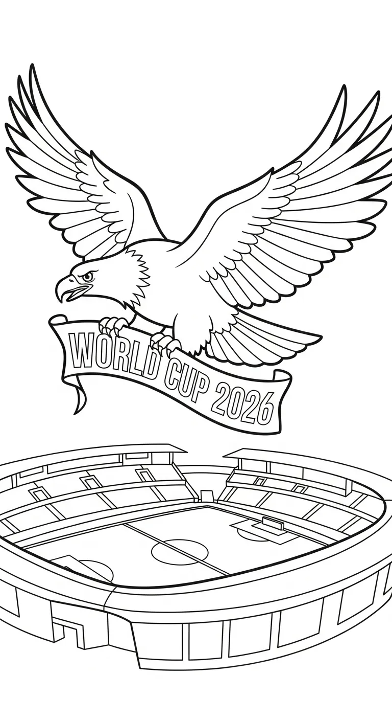 coloriage World Cup 2026 à imprimer pdf gratuit
