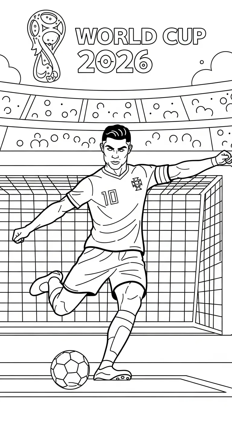 coloriage World Cup 2026 pour enfants a imprimer gratuit 1