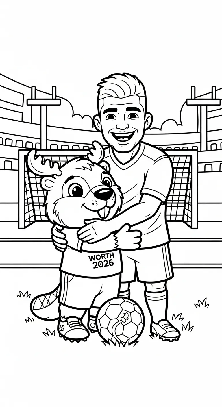 coloriage World Cup 2026 à imprimer gratuitement
