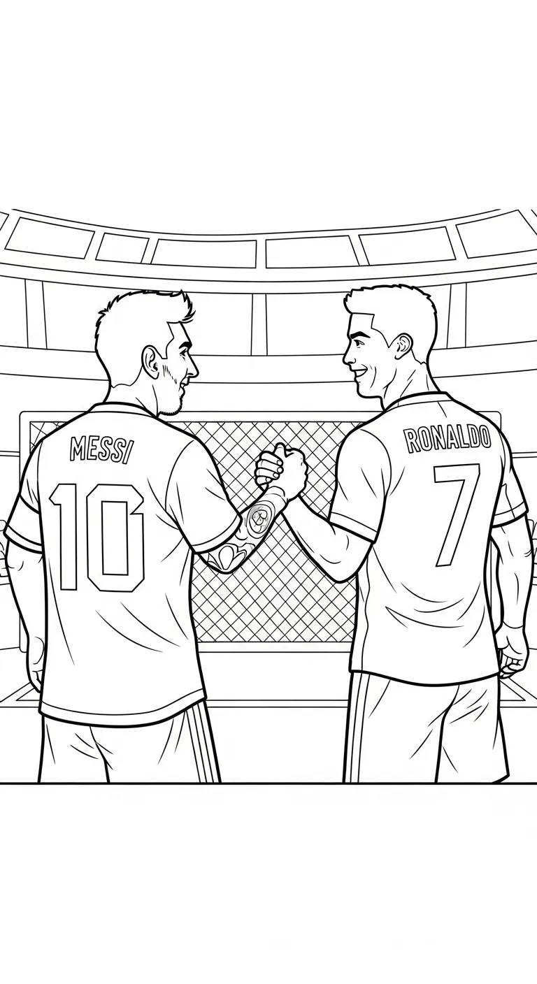 coloriage World Cup 2026 pour enfant de 7 ans