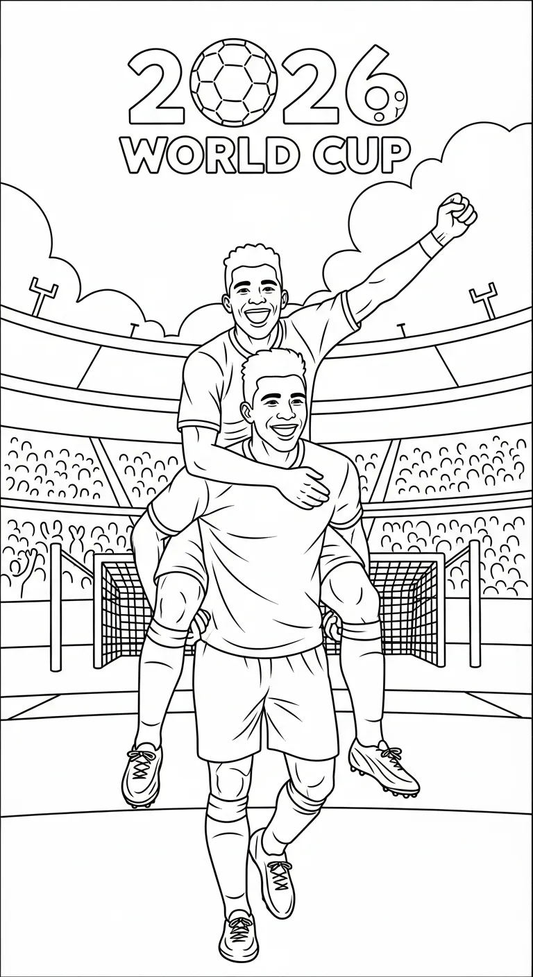 coloriage World Cup 2026 a telecharger