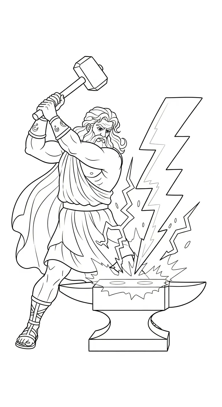 imprimer coloriage Zeus gratuit