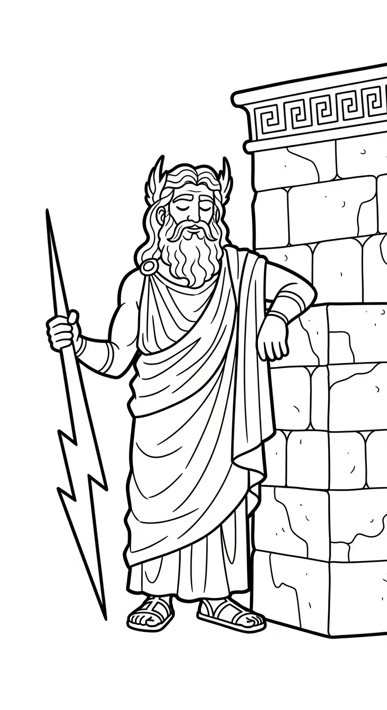 coloriage Zeus à imprimer gratuitement