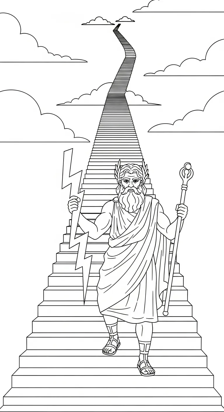 a imprimer coloriage Zeus gratuit 1