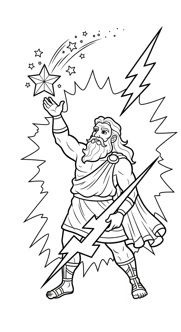 coloriage Zeus a colorier en ligne