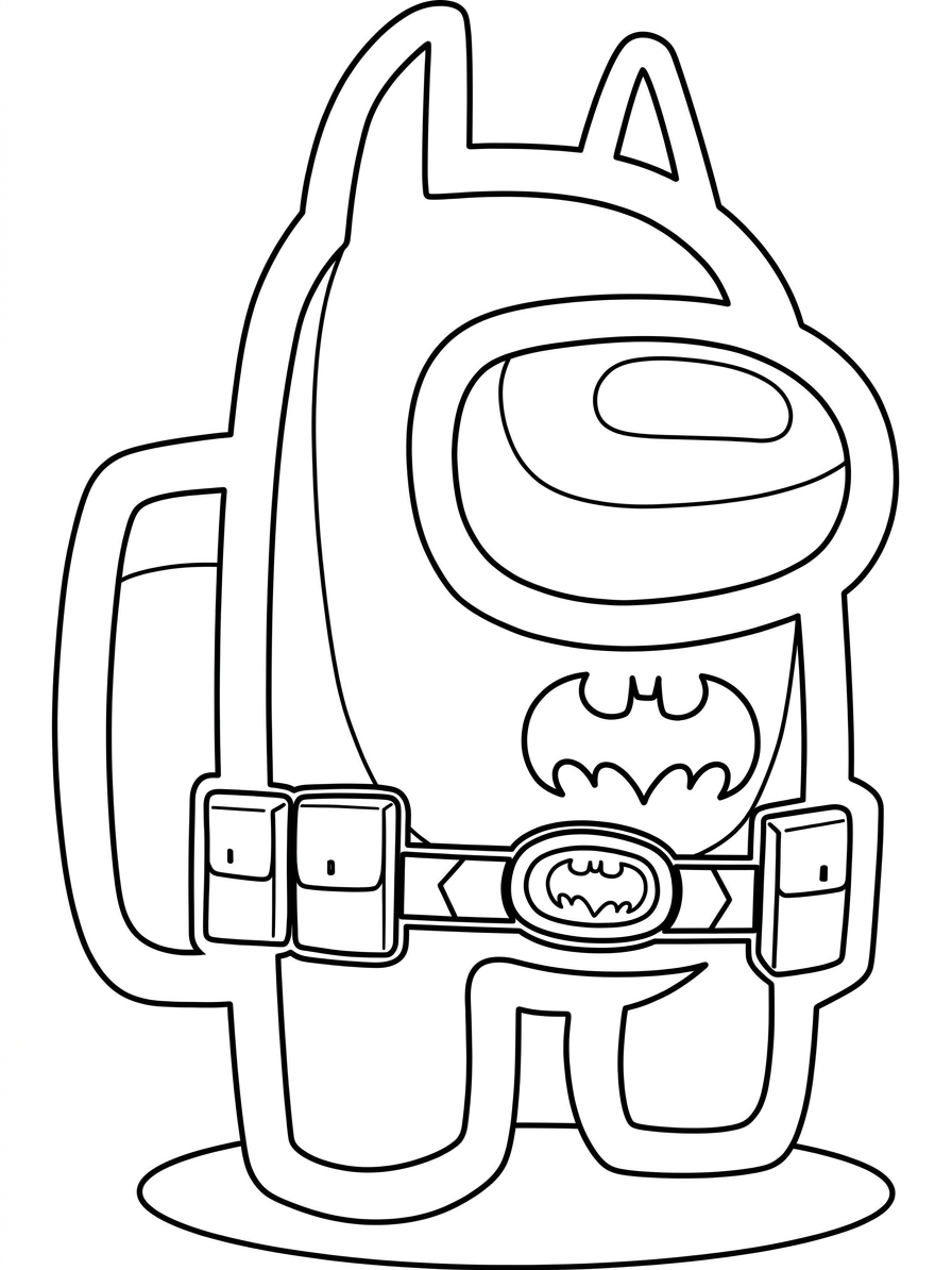 coloriage Among Us à imprimer pour enfant de 4 ans