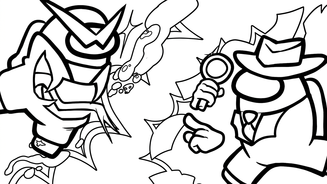 coloriage Among Us à imprimer gratuit
