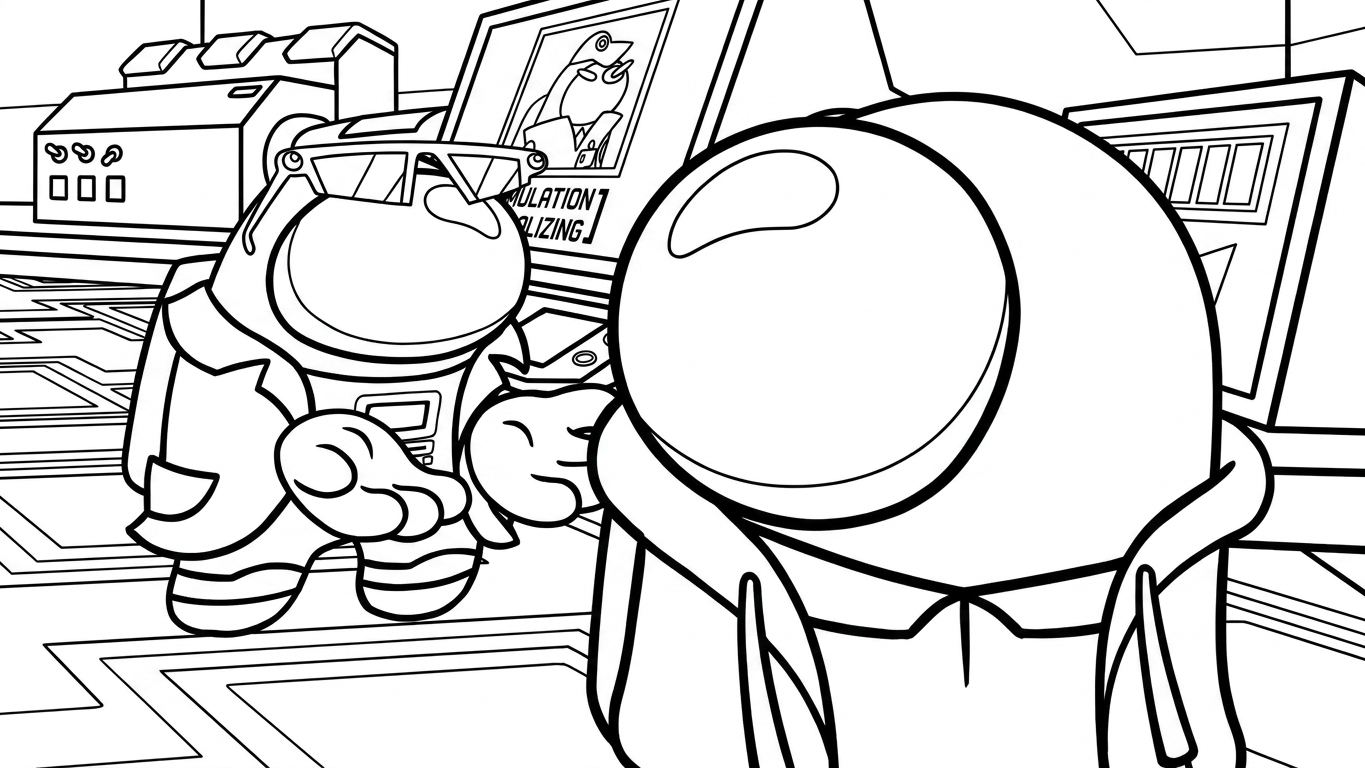coloriage Among Us pour enfant gratuit