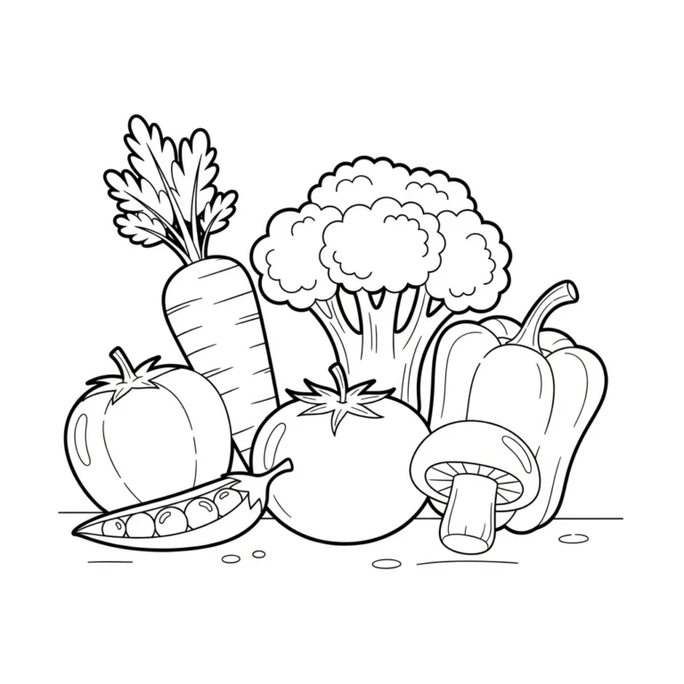 Coloriage Légumes