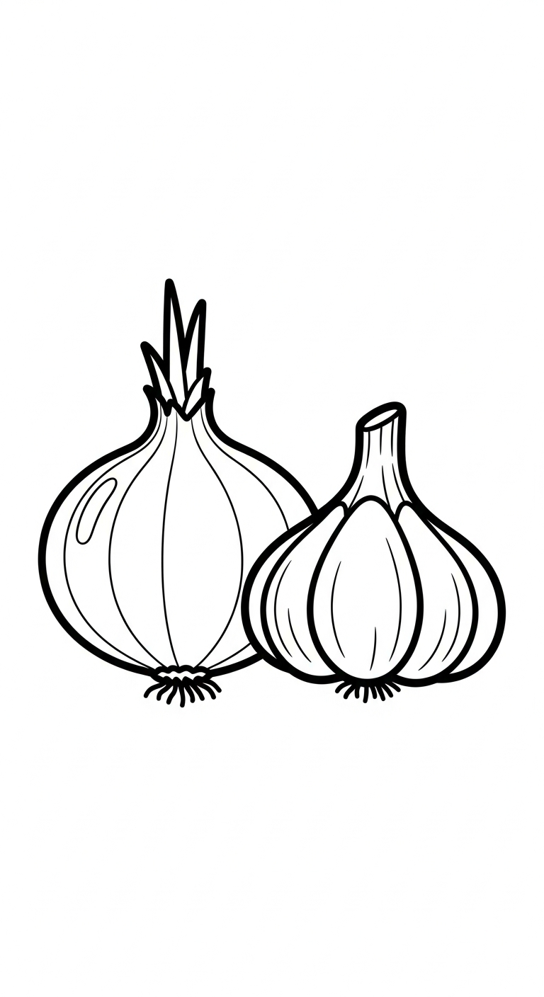 coloriage Legumes gratuit a imprimer 1