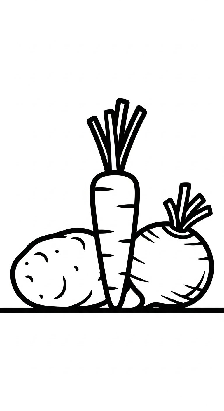 coloriage Legumes a imprimer
