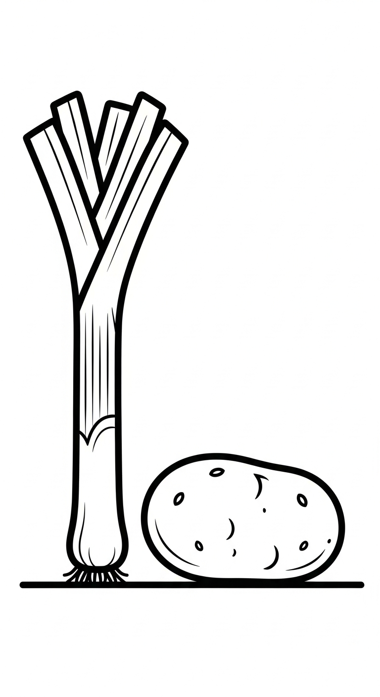coloriage Legumes à imprimer pour enfant de 4 ans 1