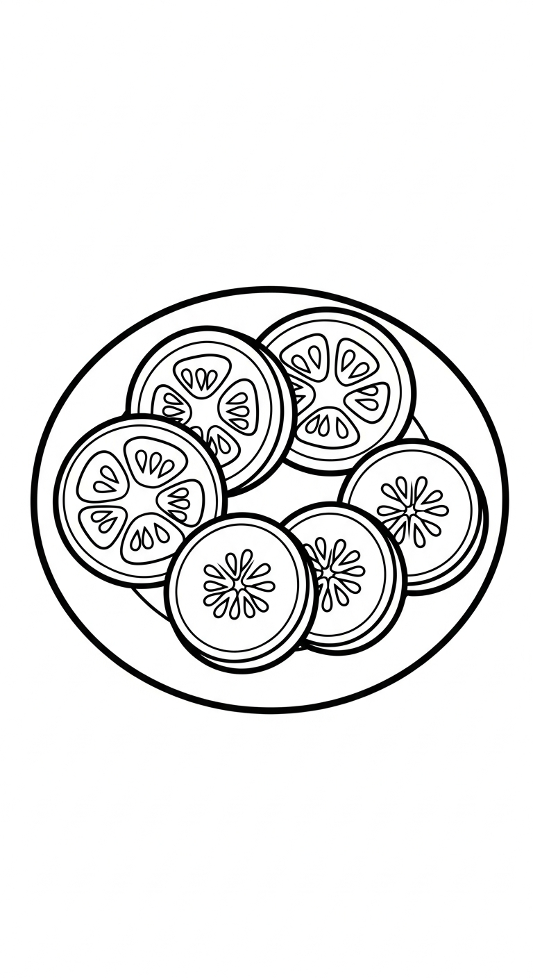coloriage Legumes à imprimer 1
