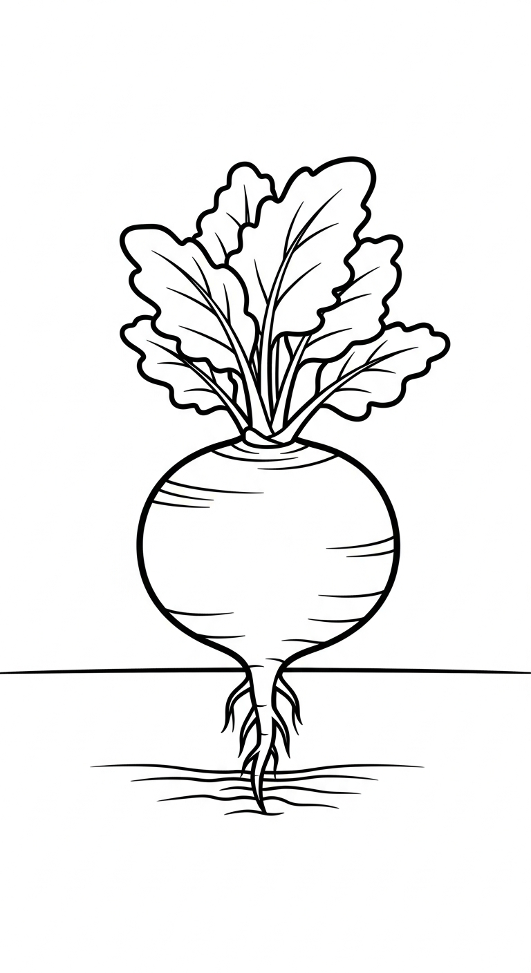 coloriage Legumes à imprimer pour enfant de 4 ans