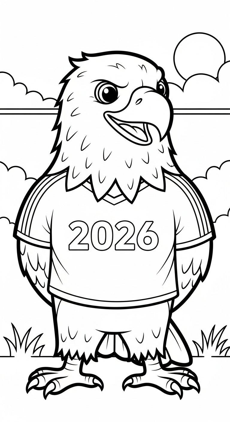 coloriage World Cup 2026 gratuit en ligne 1