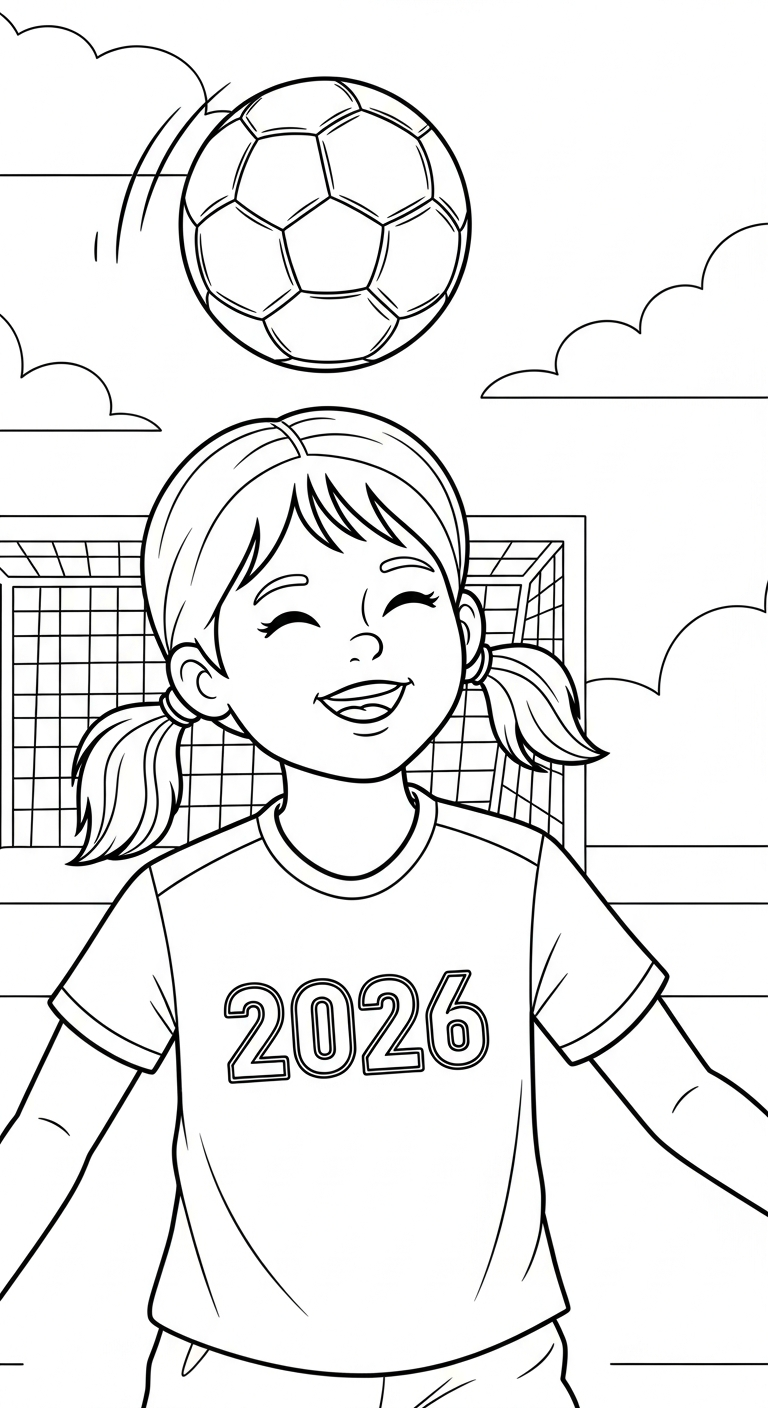 coloriage World Cup 2026 a imprimer gratuit