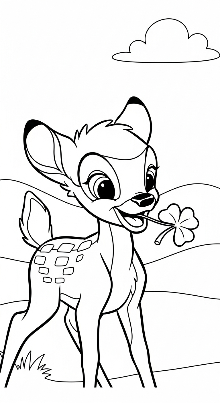 coloriage bambi updated gratuit en ligne 1