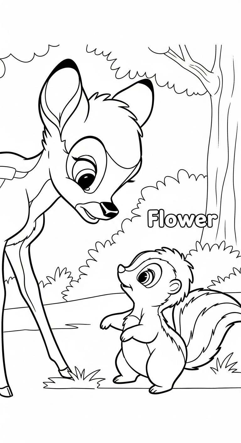 coloriage bambi updated a colorier en ligne 1