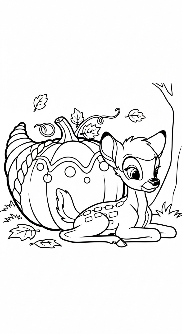 coloriage bambi updated à imprimer pour enfant de 6 ans