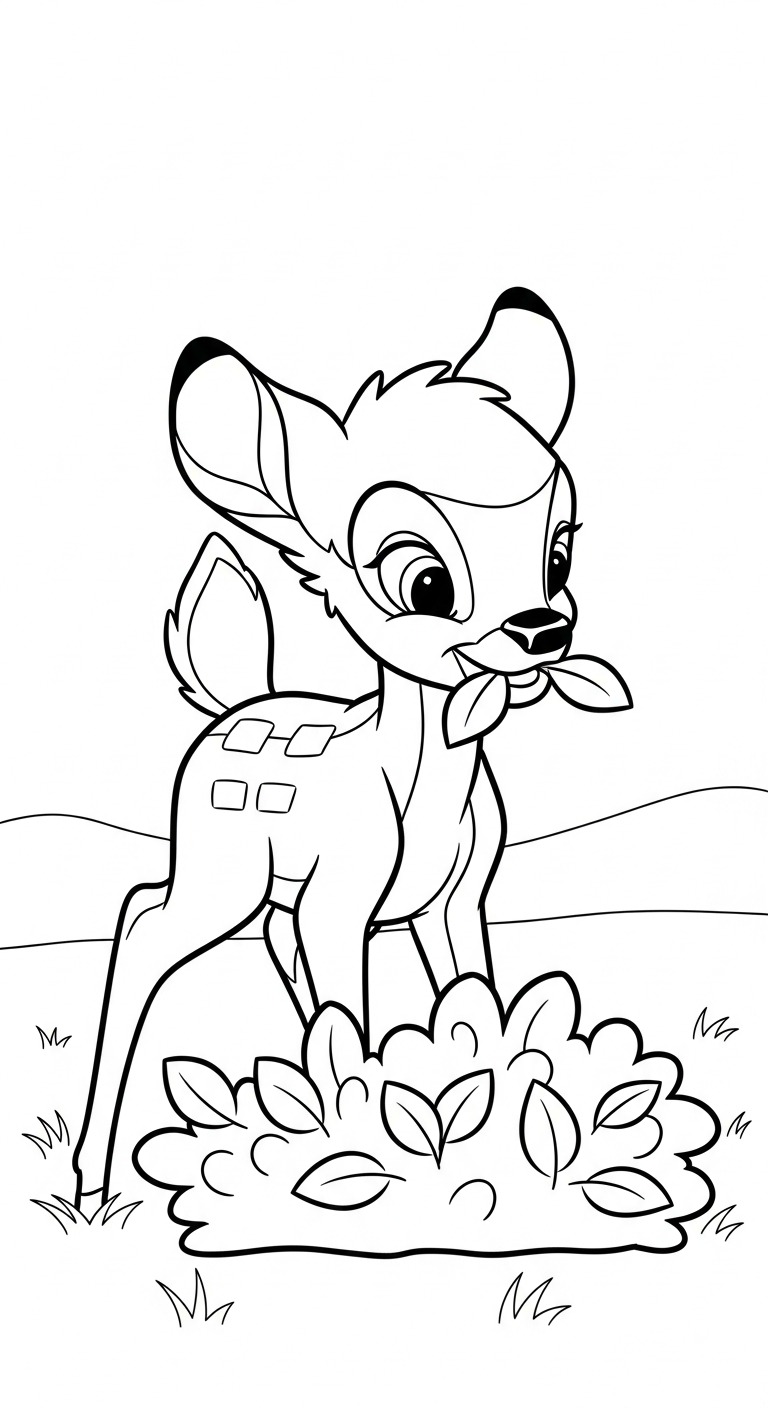 coloriage bambi updated gratuit en ligne