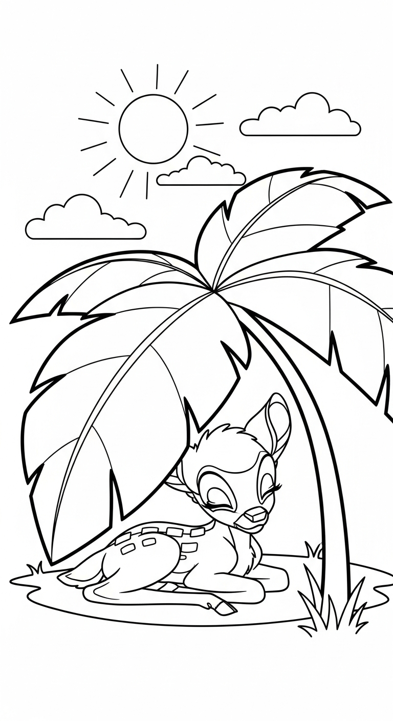 coloriage bambi updated a imprimer pour enfant de 4 ans