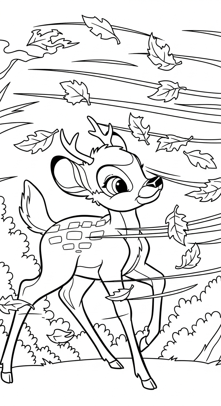 coloriage bambi updated pour enfants 1