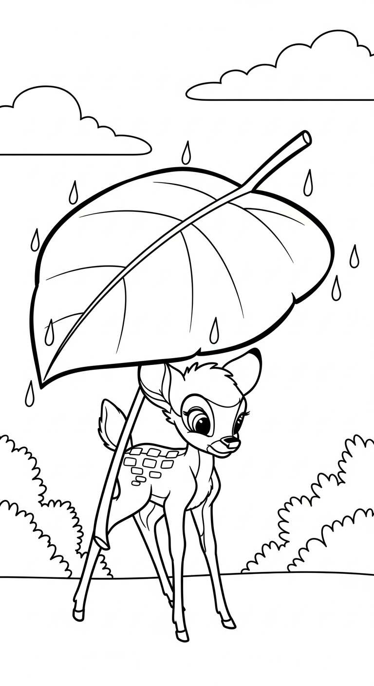 coloriage bambi updated à imprimer a4 1