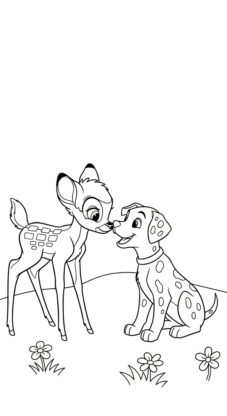 image pour coloriage bambi updated enfant