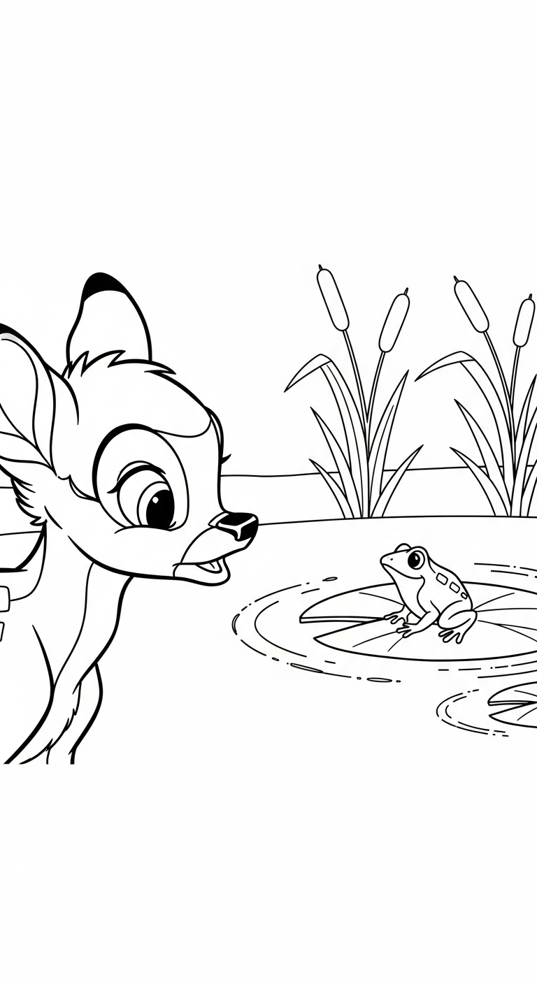 coloriage bambi updated pour enfant a imprimer gratuit