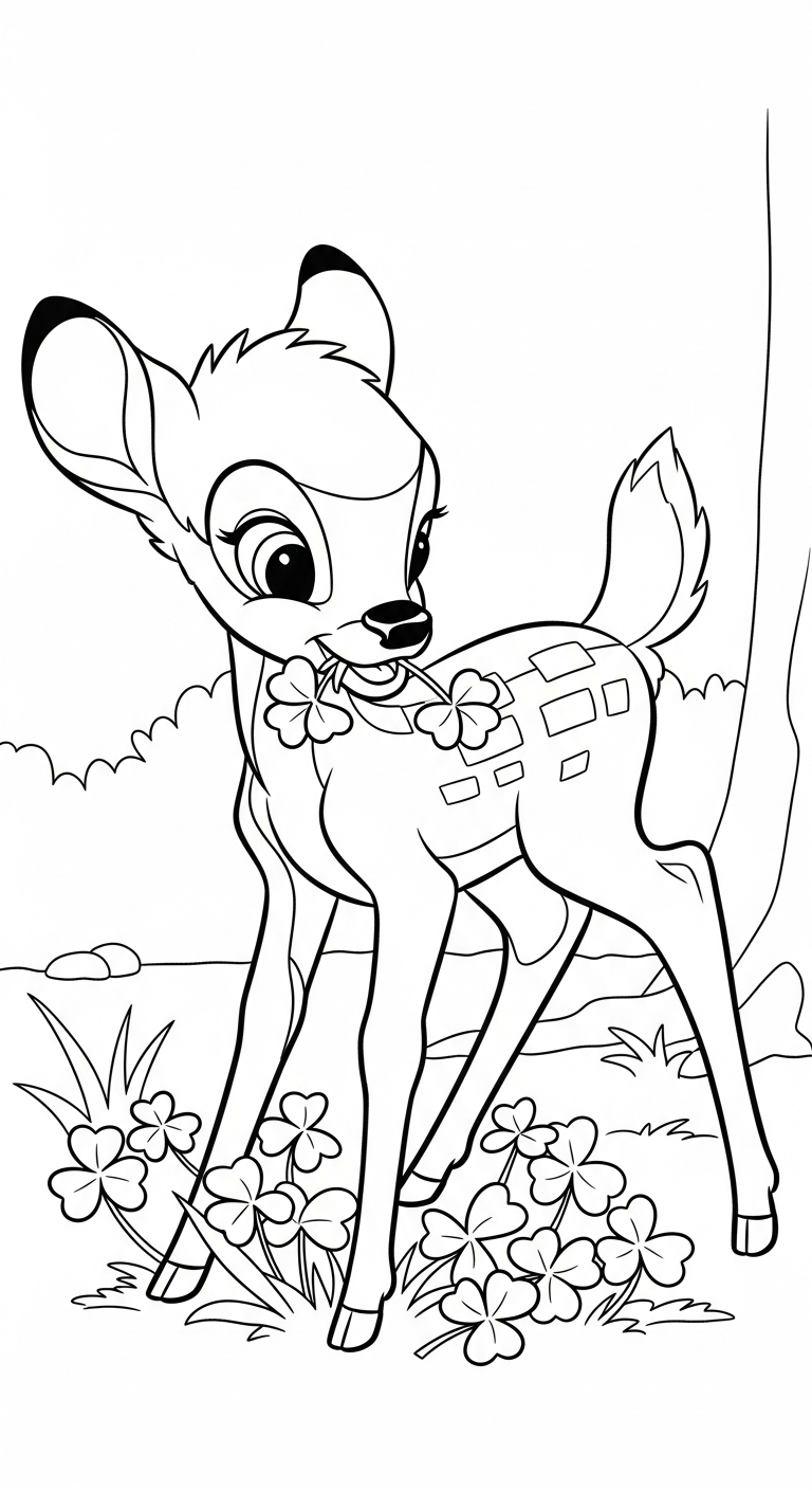coloriage bambi updated a dessiner et imprimer