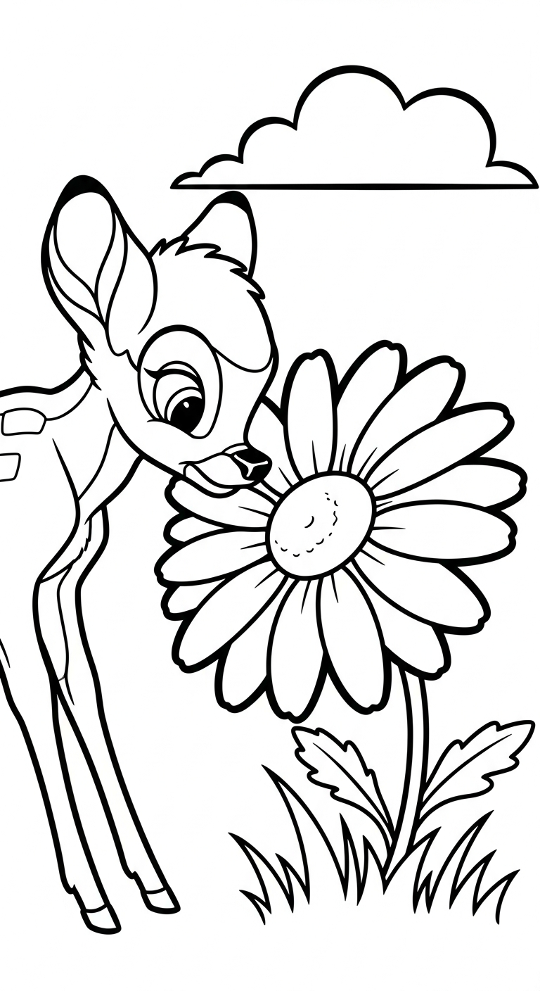 coloriage bambi updated a imprimer gratuit 1
