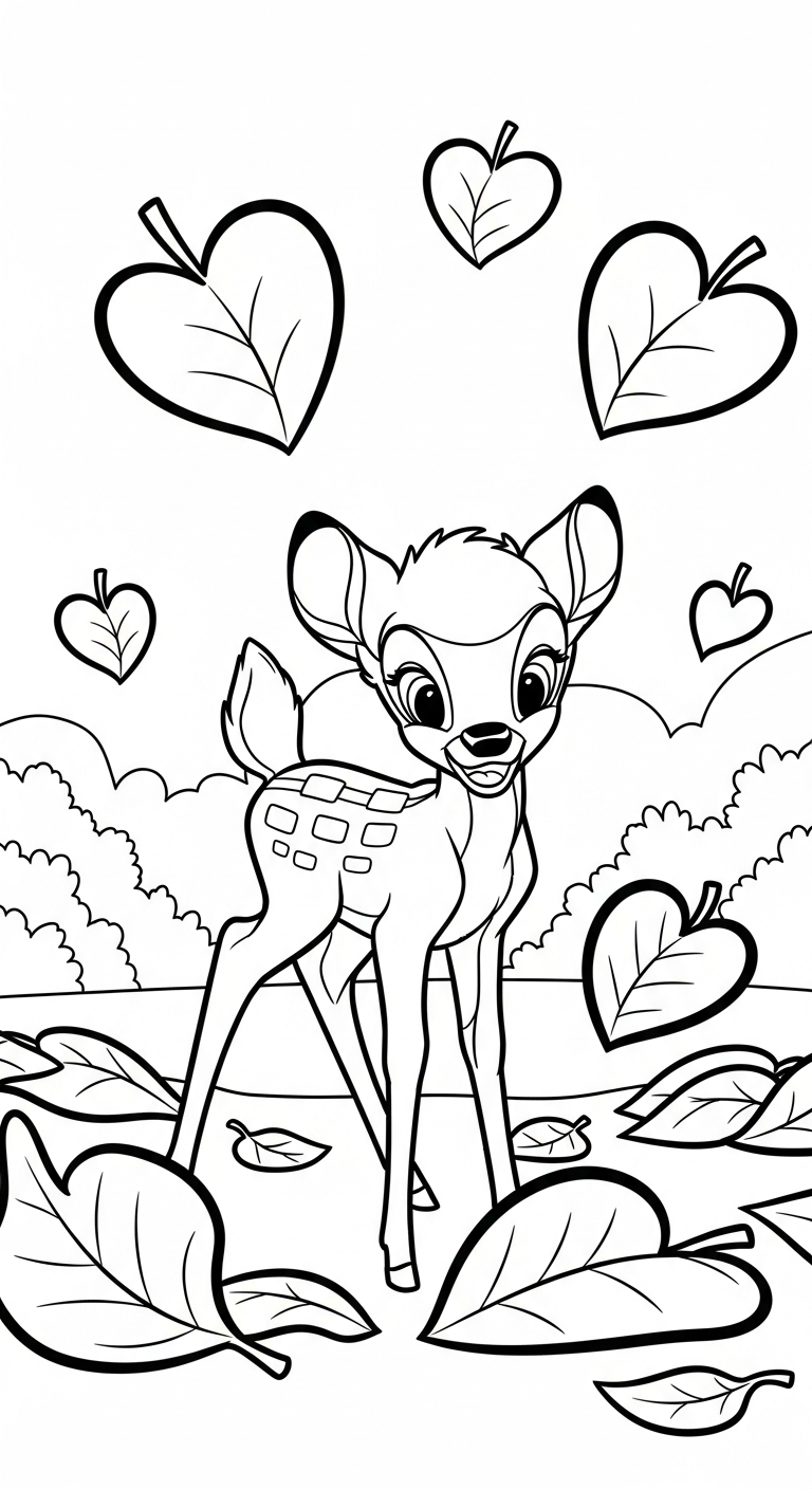 coloriage bambi updated a imprimer gratuit