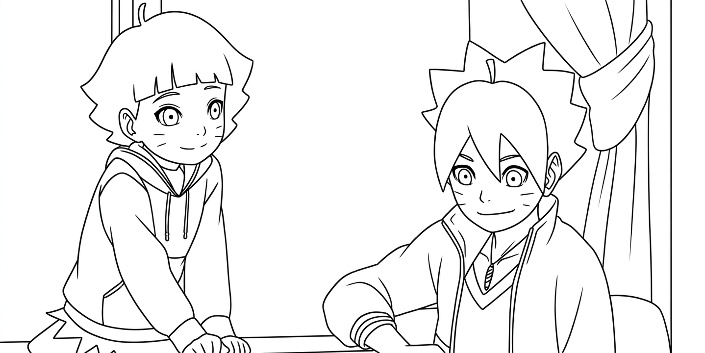 coloriage boruto updated pour enfants à télécharger