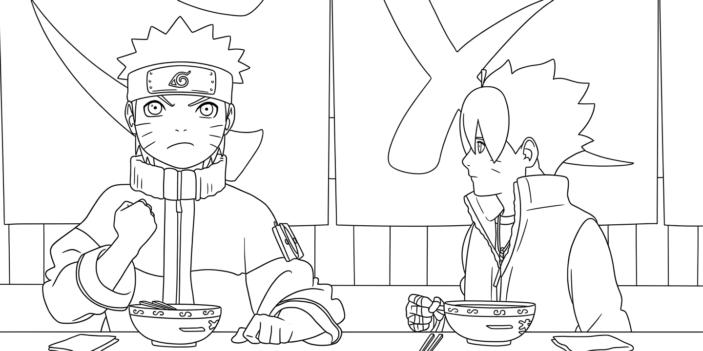 coloriage boruto updated pour enfants à télécharger 1