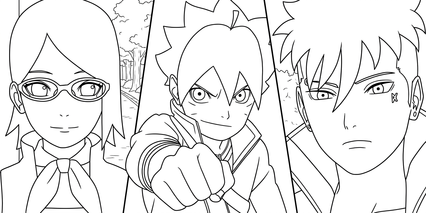 coloriage boruto updated pour enfant de 10 ans