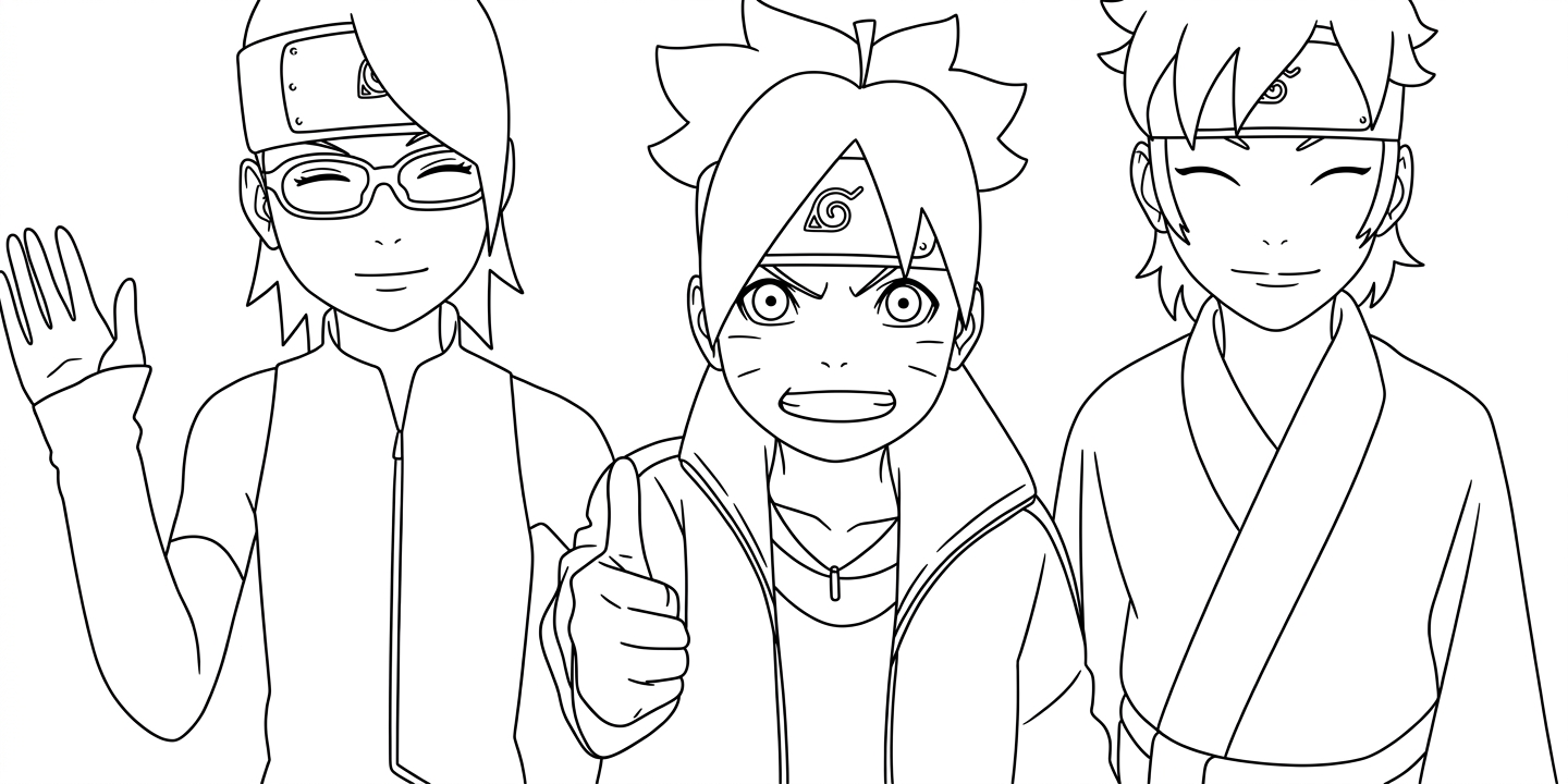 coloriage boruto updated pour enfants à télécharger 2