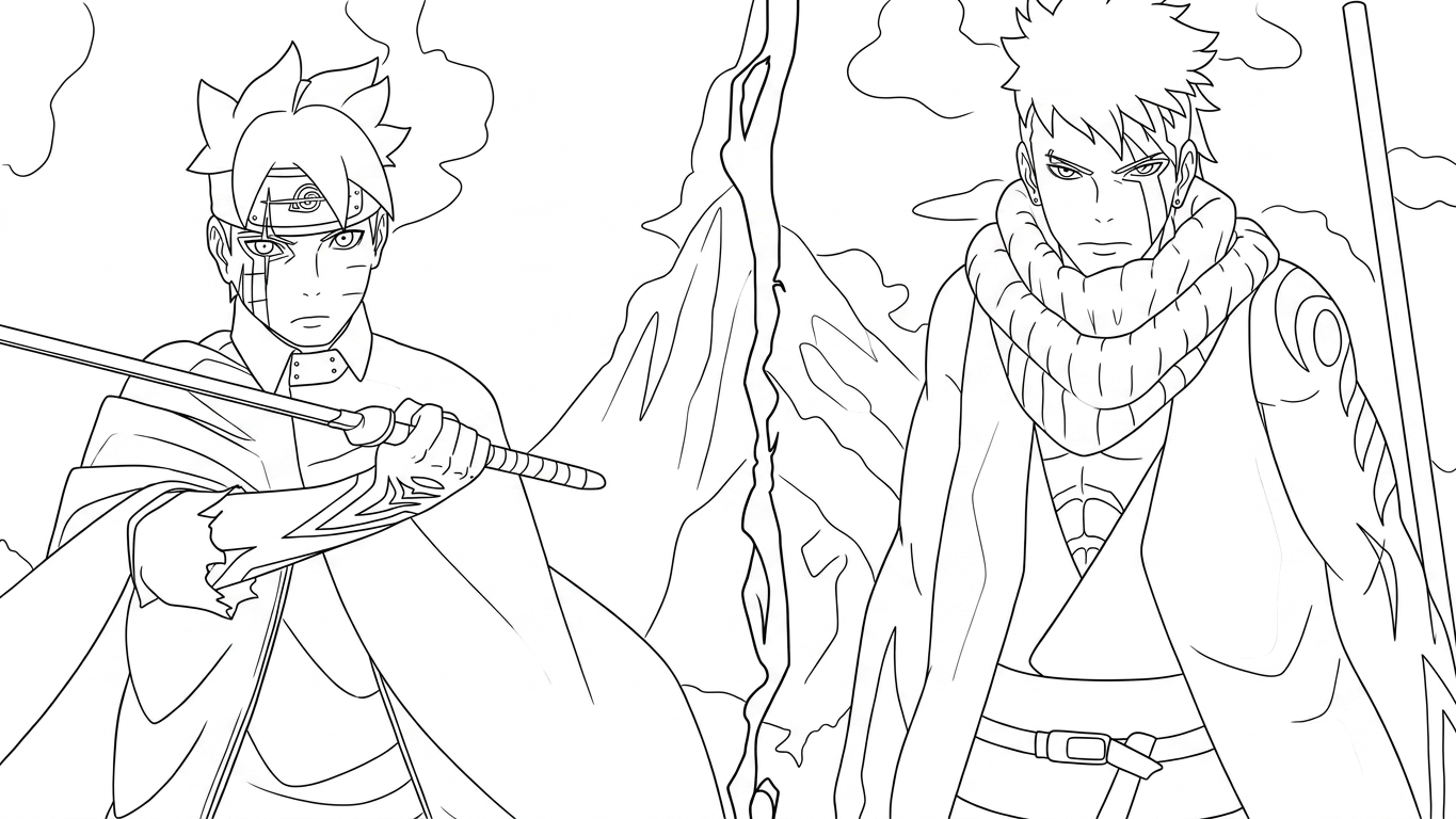 coloriage boruto updated a dessiner en ligne 1