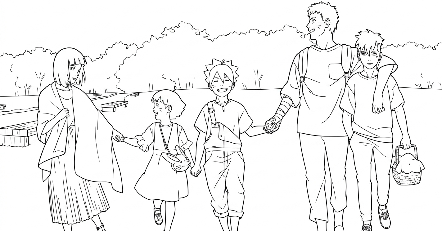 coloriage boruto updated pour primaire 2