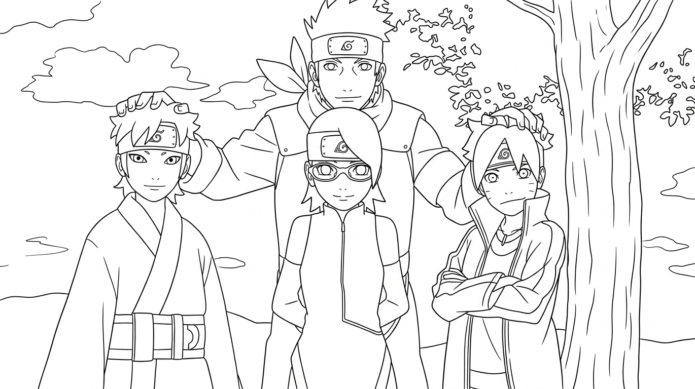 coloriage boruto updated pour enfants à télécharger 3