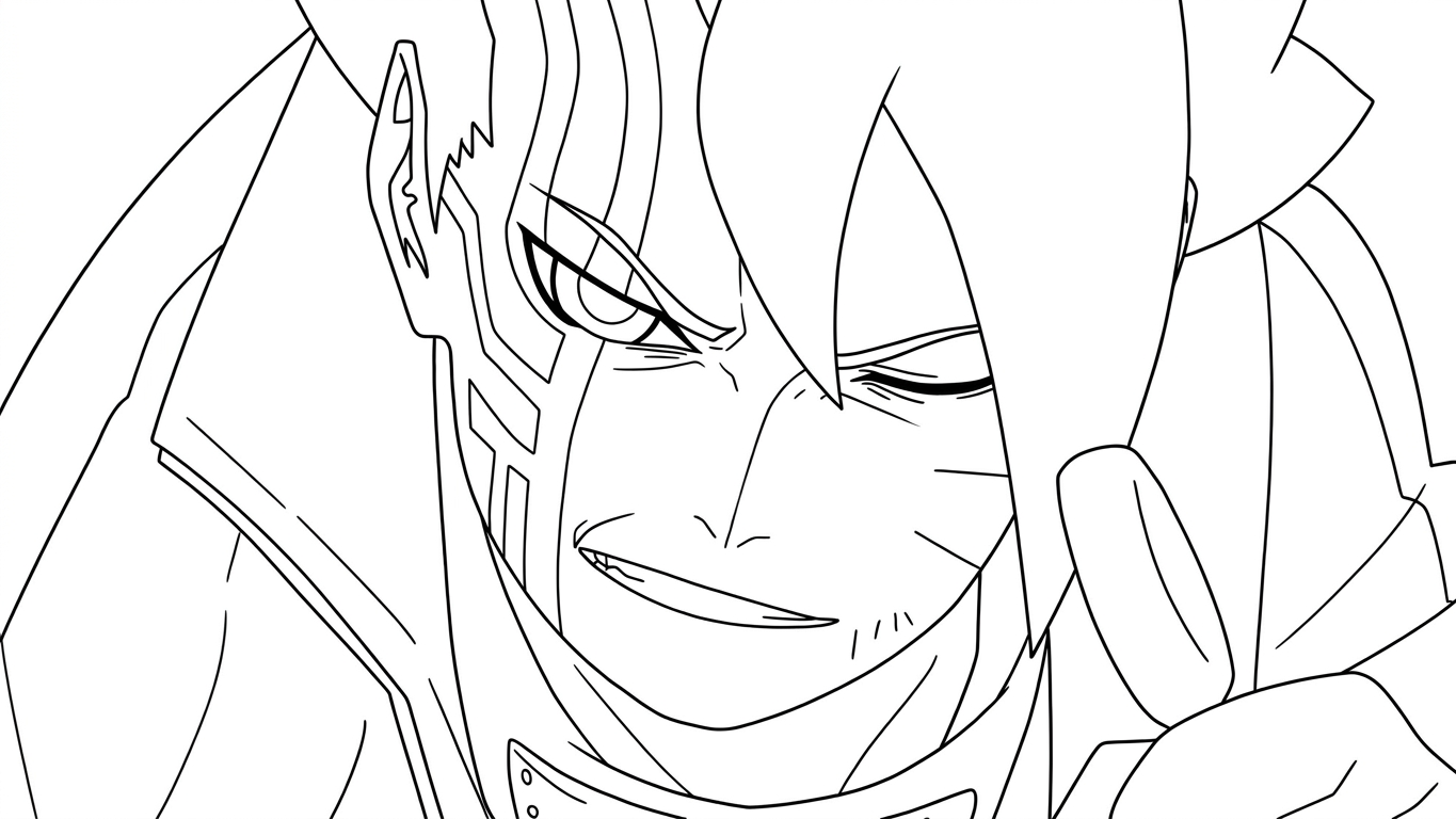 coloriage boruto updated a imprimer gratuit 1
