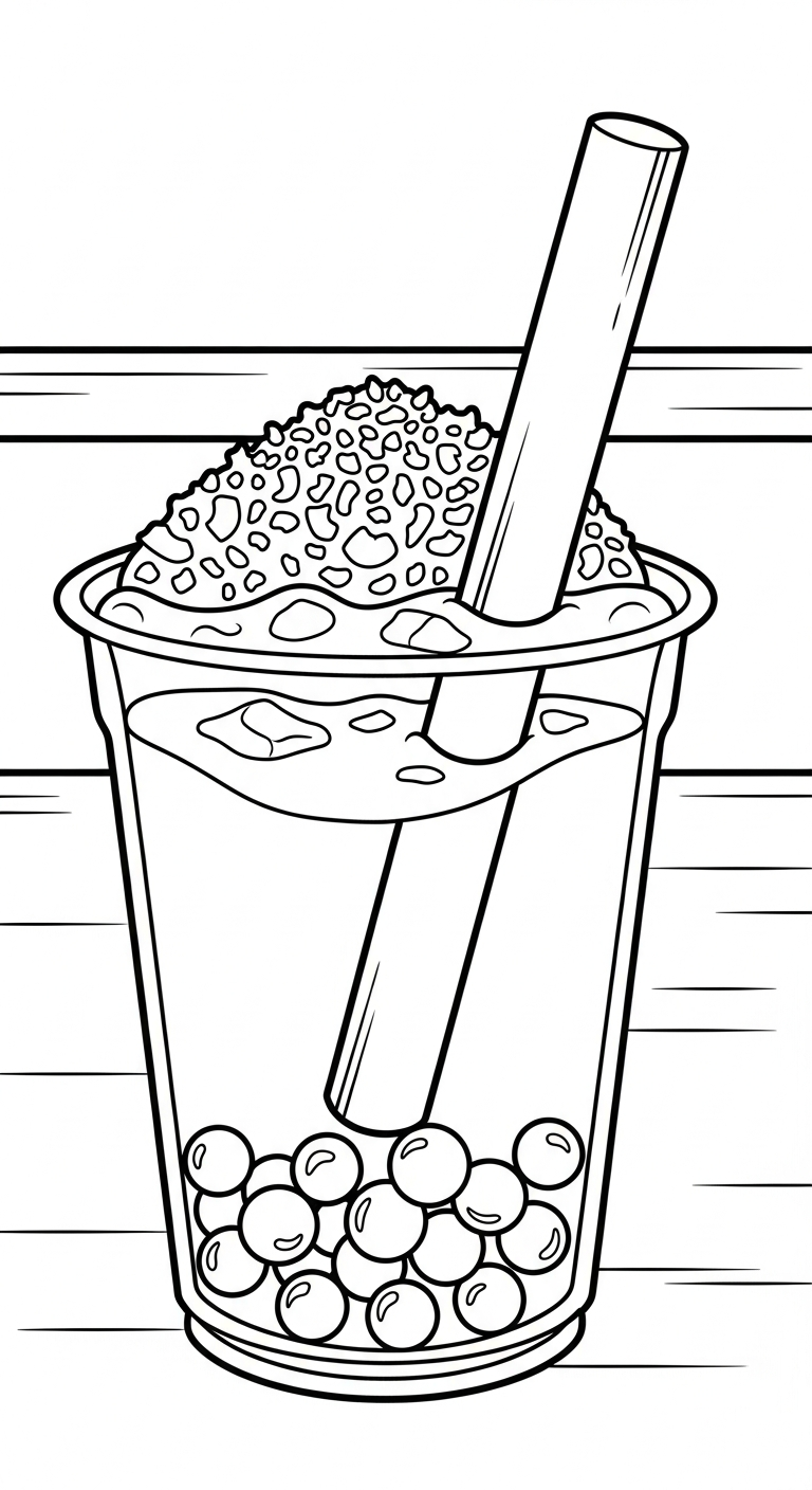 imprimer coloriage bubble tea updated pour enfant 1