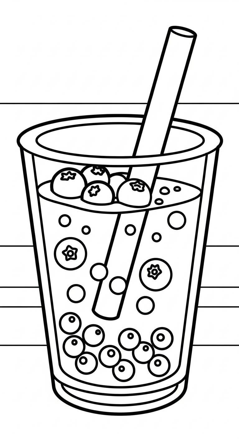 coloriage bubble tea updated a telecharger