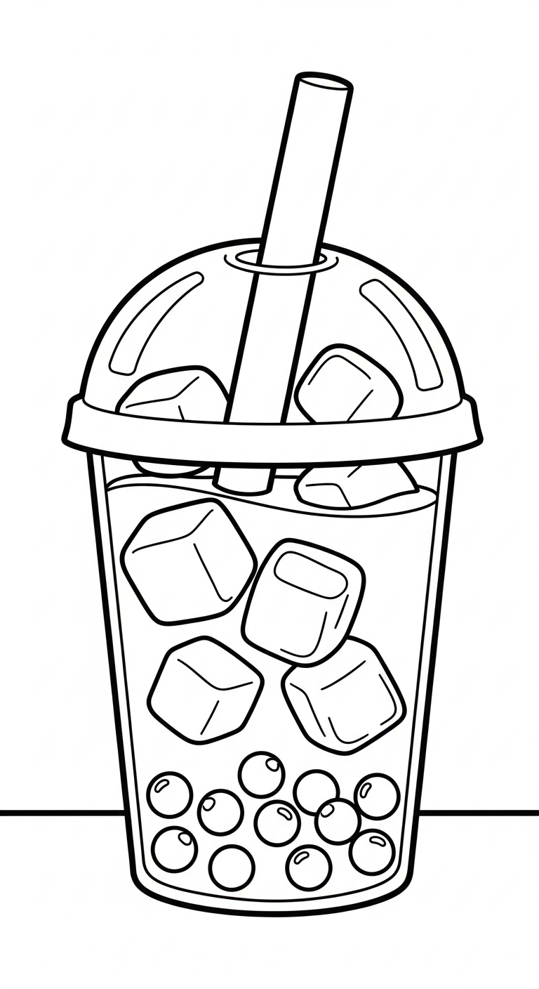 imprimer coloriage bubble tea updated pour enfant